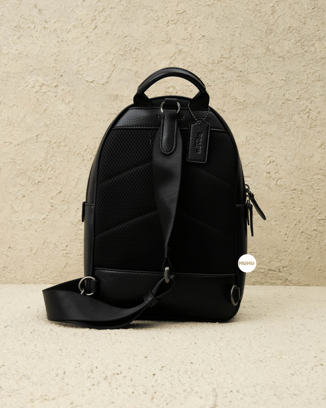 Charter Pack In Signature Leather Black