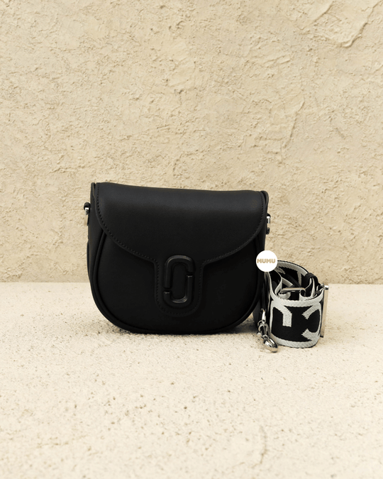 Marc Jacobs Ecru & Olive The Snapshot Leather Crossbody Bag