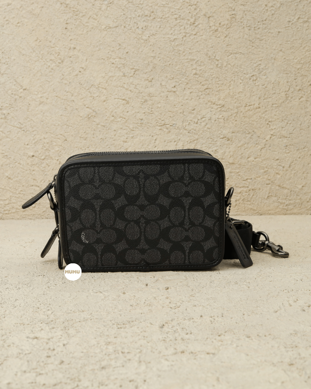 Charter Crossbody In Signature Canvas With Coach Graphic Charcoal