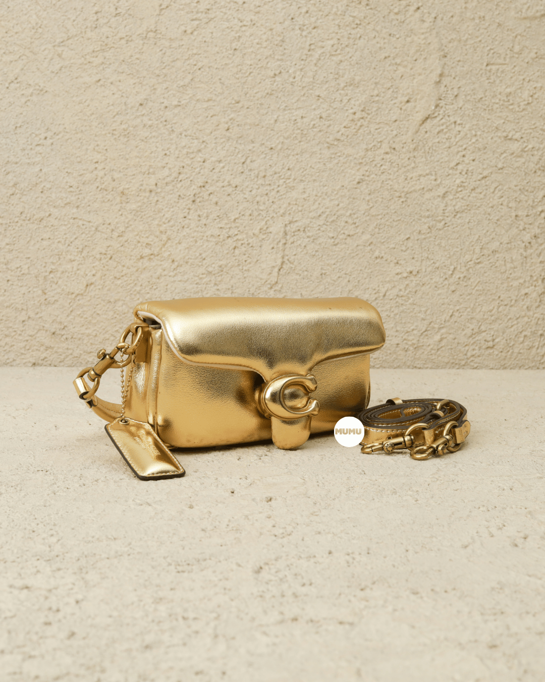 Pillow Tabby Shoulder Bag 18 Metalic Gold (Cuci Gudang)