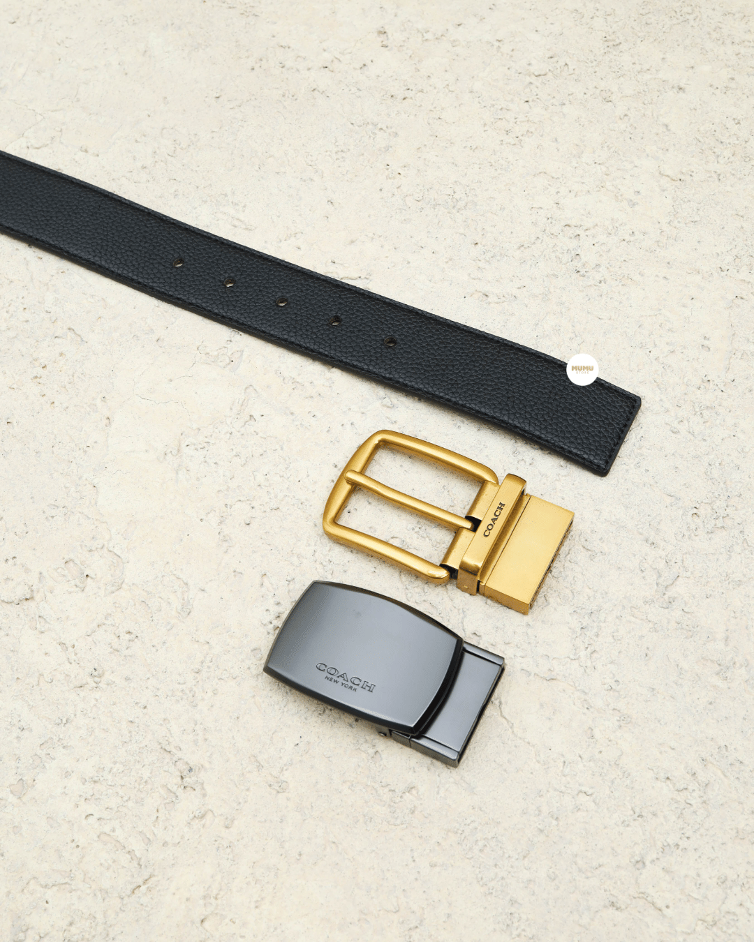 Boxed Mix Plaque And Harness Buckle Cut To Size Reversible Belt, 38 Mm Black/Mahogany