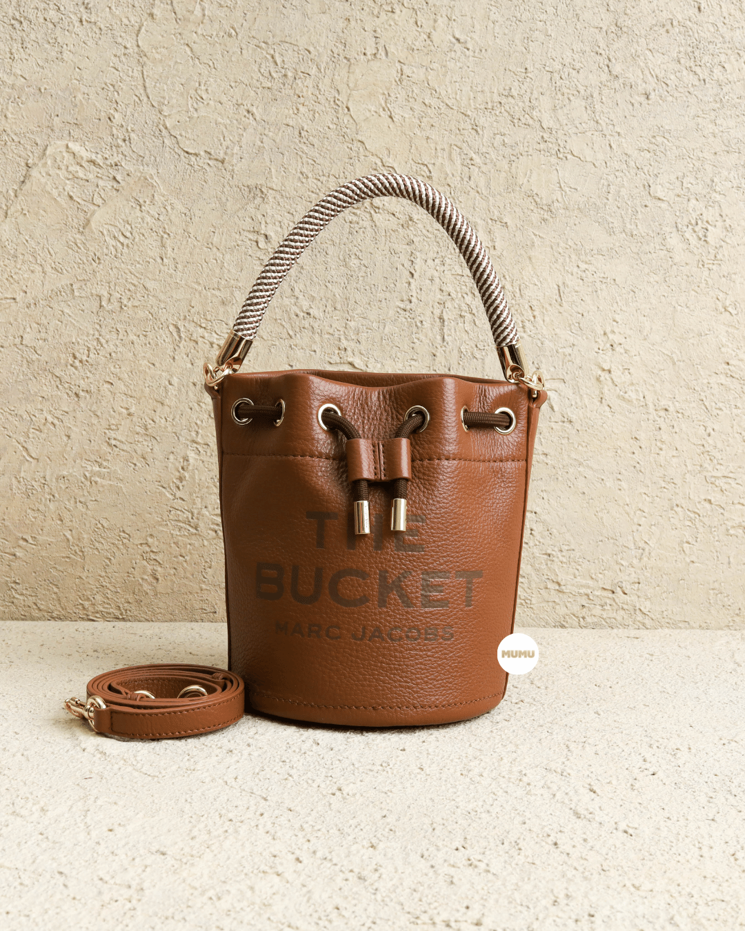 The Leather Bucket Bag Argan Oil