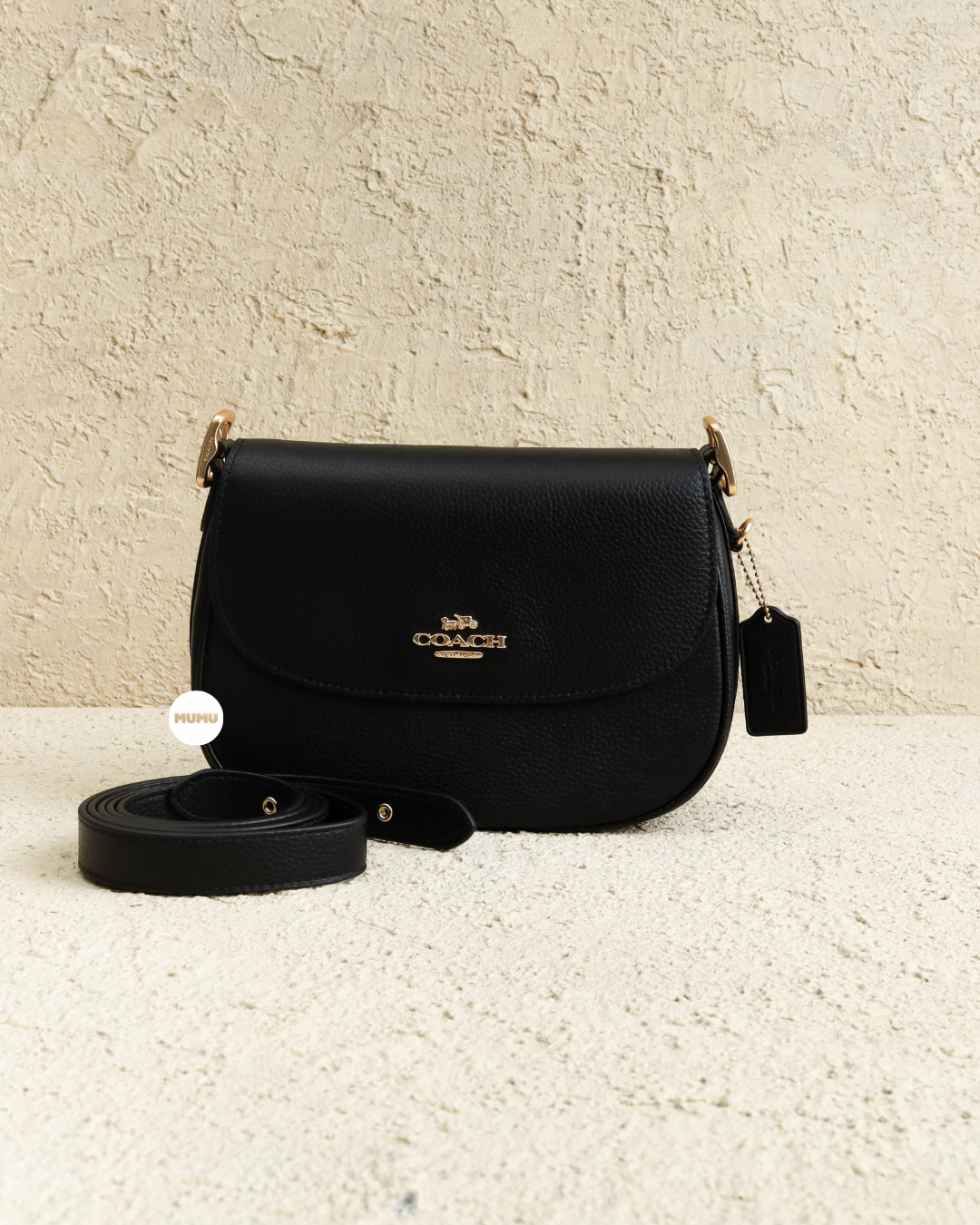 Coach Macie Saddle Bag, Black: Handbags