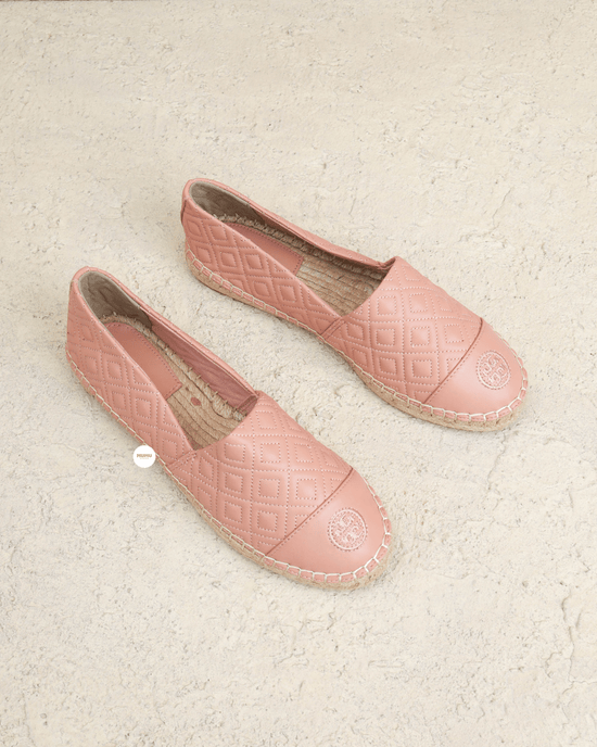 Quilted Flat Espadrille Pink Moon