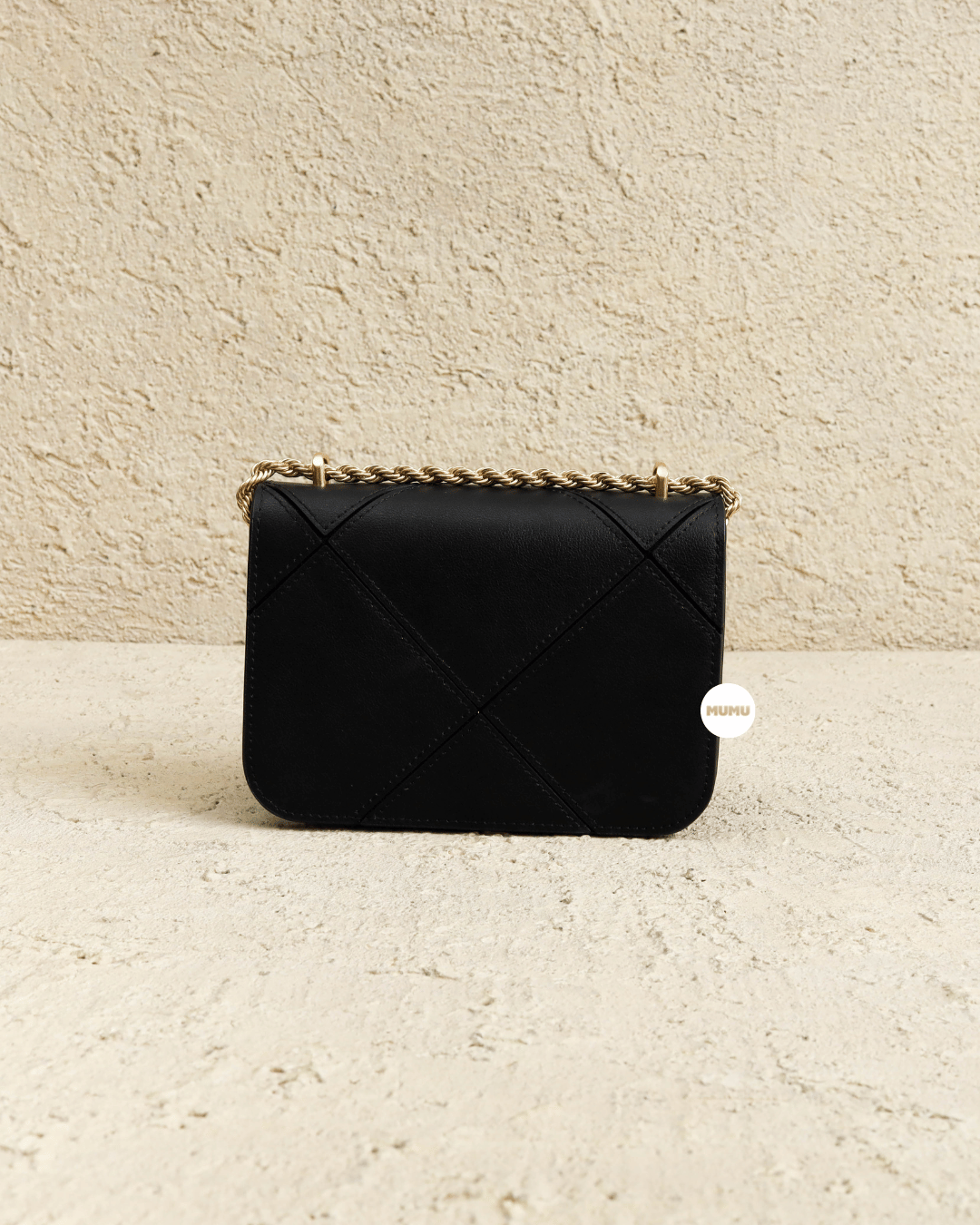 Eleanor Small Diamond Quilted Convertible Shoulder Bag Black